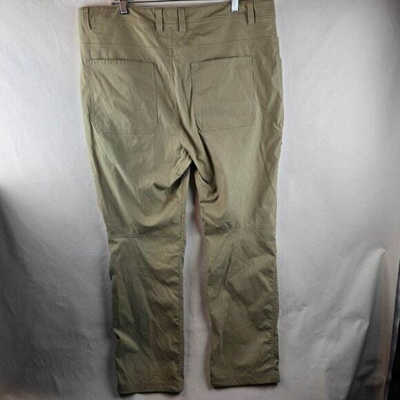 Royal Robbins Pants Men 40x32 Beige Khaki Chino Active Fit Travel Outdoors Nylon - Picture 5 of 11
